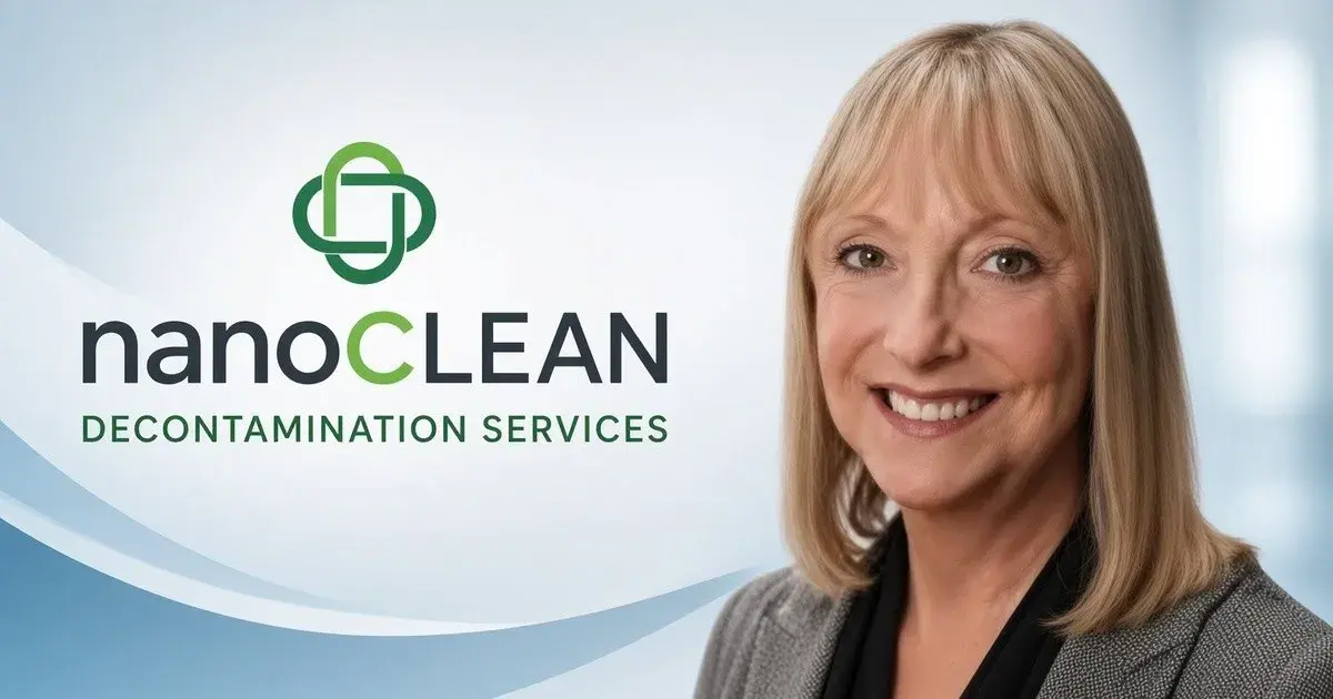 Louise Downs joins nanoCLEAN Decontamination as Executive Assistant, bringing 35 years of experience in Business Sales and Marketing Management from Verizon Communications.